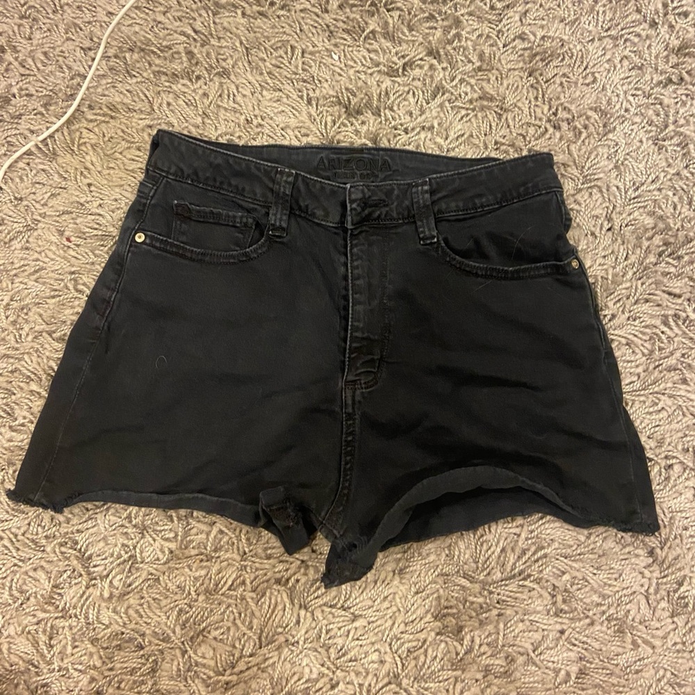 Black Jean Shorts